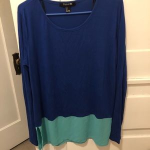 Forever 21 Blue Tunic (size large)